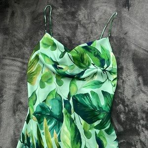 Tropical Print Maxi Dress | Size: M